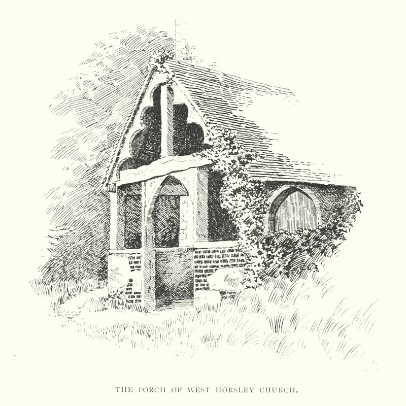 Il portico della chiesa di West Horsley da Duncan Moul