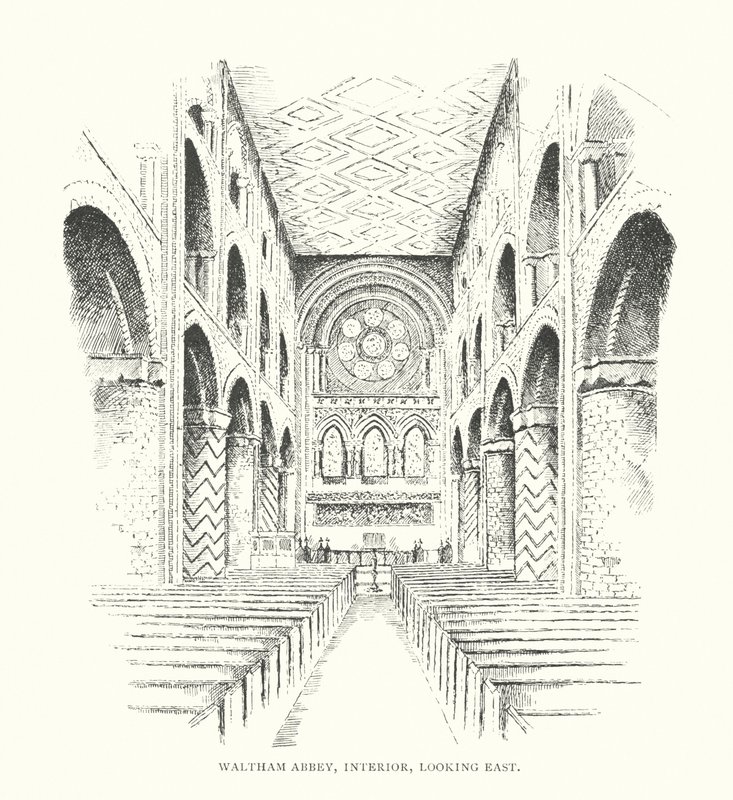 Abbazia di Waltham, interno, vista verso est da Duncan Moul