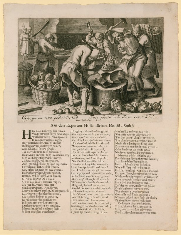 Ceforgeron myn goede vrind. Caricatura riguardante la successione al trono inglese, 1688-89 da Dutch School