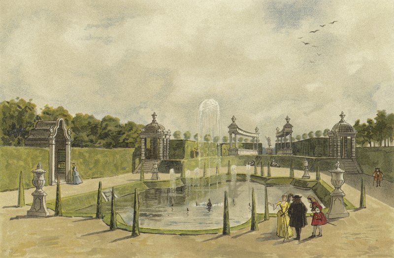 Giardino di una villa, inizio XVIII secolo da Dutch School