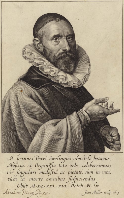 Ritratto di Jan Pieterszoon Sweelinck da Dutch School