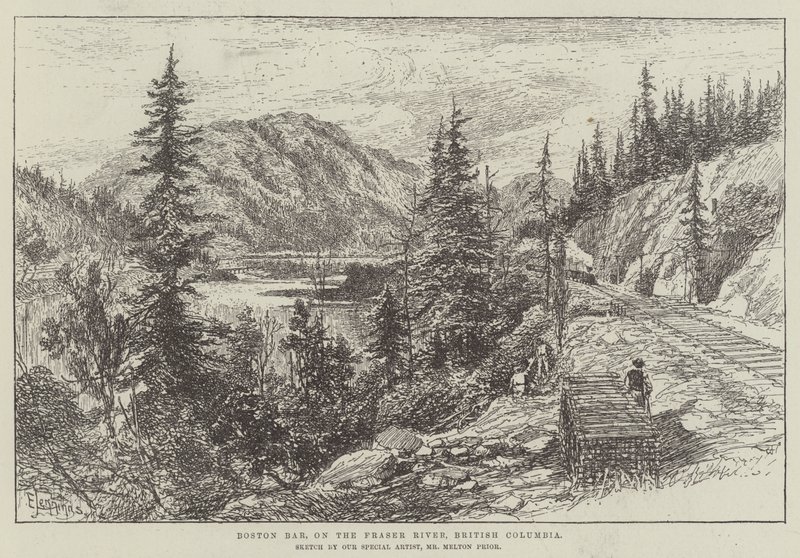 Boston Bar, sul fiume Fraser, Columbia Britannica da E. Jennings