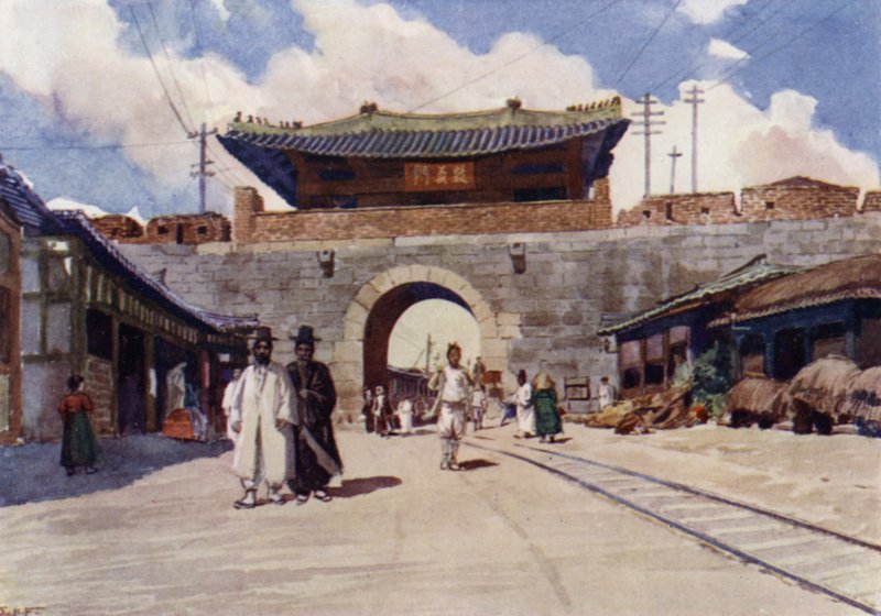 Uno dei portali di Seoul, la capitale della Corea da E.H. Fitchew