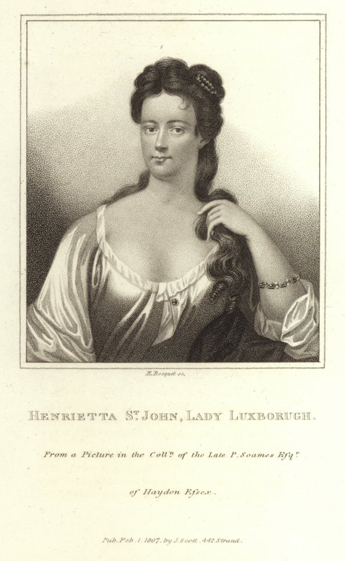 Henrietta St John Lady Luxborough da E. Bocquet