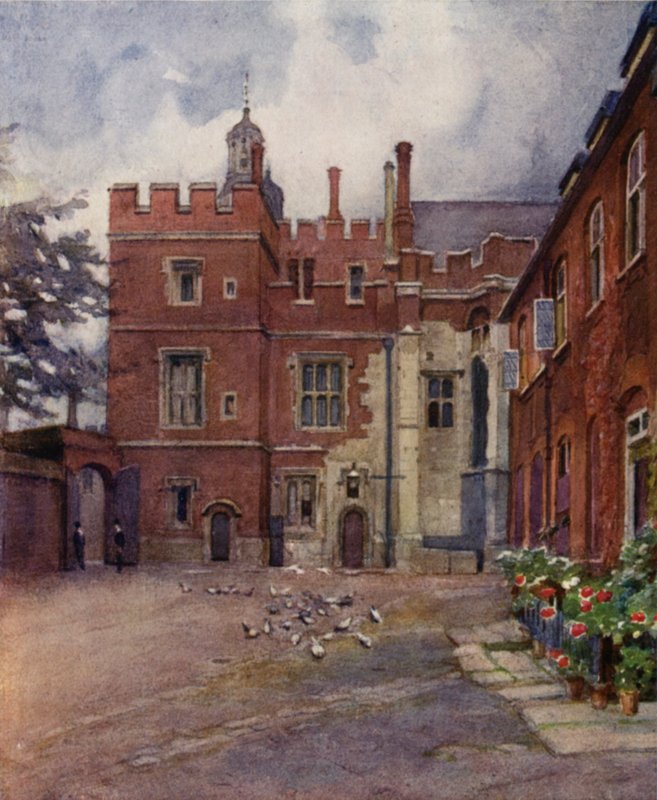 Eton: Il cortile della vecchia birreria da E. D. Brinton