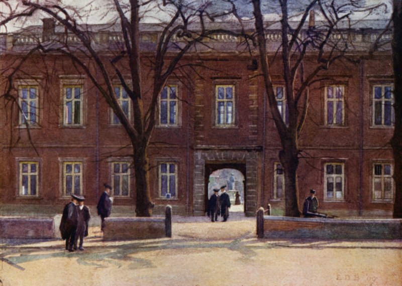 Eton: Upper School e Long Walk dopo "Chambers" da E. D. Brinton