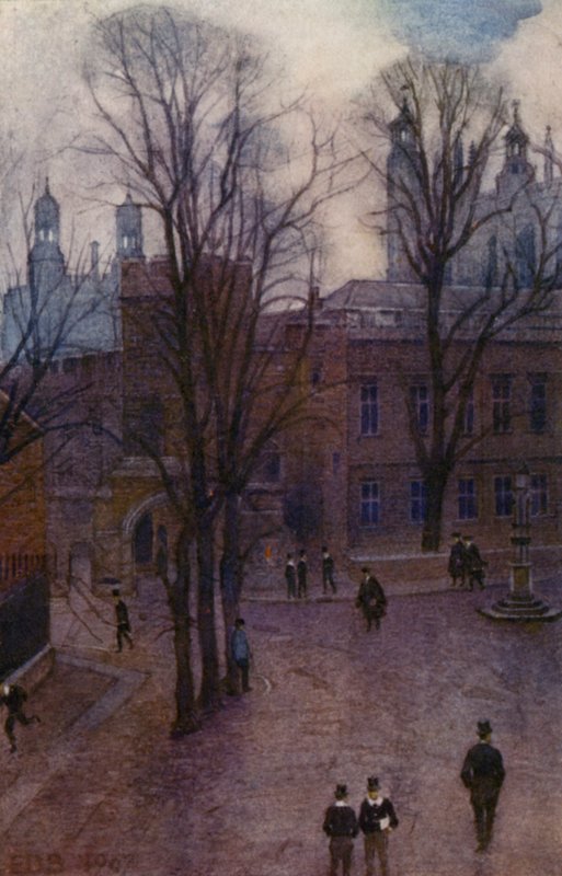 Eton: Scuola superiore e lunga passeggiata dalla casa di Common Lane da E. D. Brinton