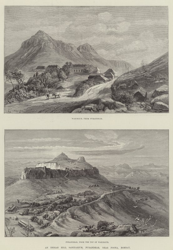 Un sanatorio collinare indiano, Purandhar, vicino a Poona, Bombay da E. Jennings