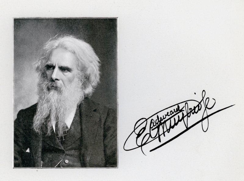 Eadweard Muybridge, ritratto e firma da Eadweard Muybridge