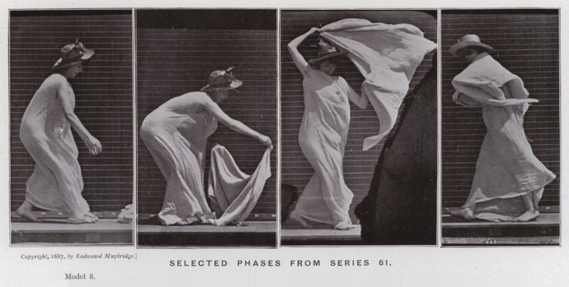 La figura umana in movimento: Fasi selezionate dalla serie 61 da Eadweard Muybridge