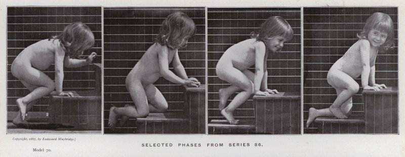 La figura umana in movimento: Fasi selezionate dalla serie 86 da Eadweard Muybridge
