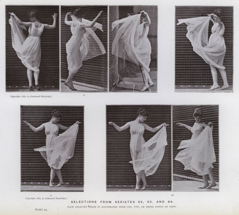 La figura umana in movimento: Selezioni dalle serie 62, 63 e 64 da Eadweard Muybridge