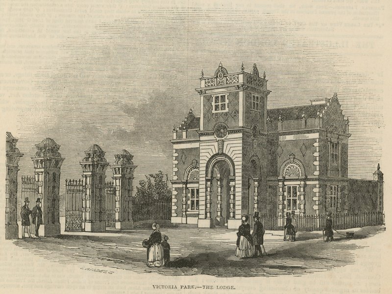 Victoria Park - il Lodge da Ebenezer Landells