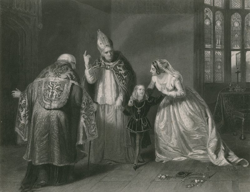 Regina Elisabetta e il Duca di York, Re Riccardo III da Edgar Melville Ward