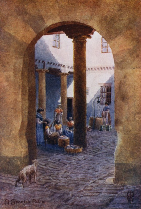 Spagna settentrionale: un patio spagnolo da Edgar T. A. Wigram