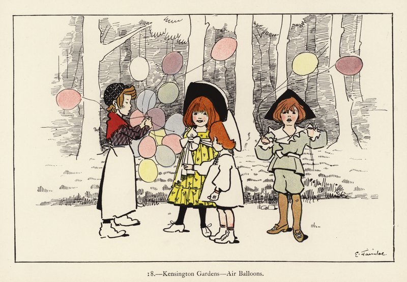 Giardini di Kensington, mongolfiere da Edith Farmiloe
