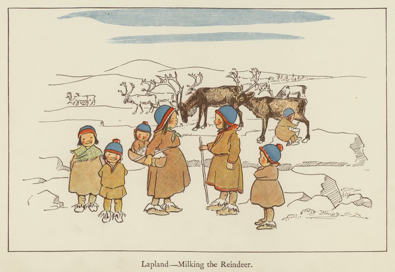 Lapponia, mungitura della renna da Edith Farmiloe
