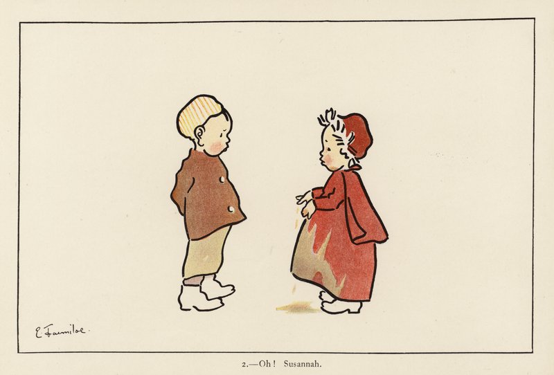Oh! Susannah (litografia a colori) da Edith Farmiloe