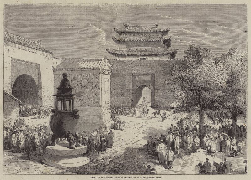 Ingresso delle truppe alleate a Pechino dalla Porta della Tranquillità da Edmond Morin