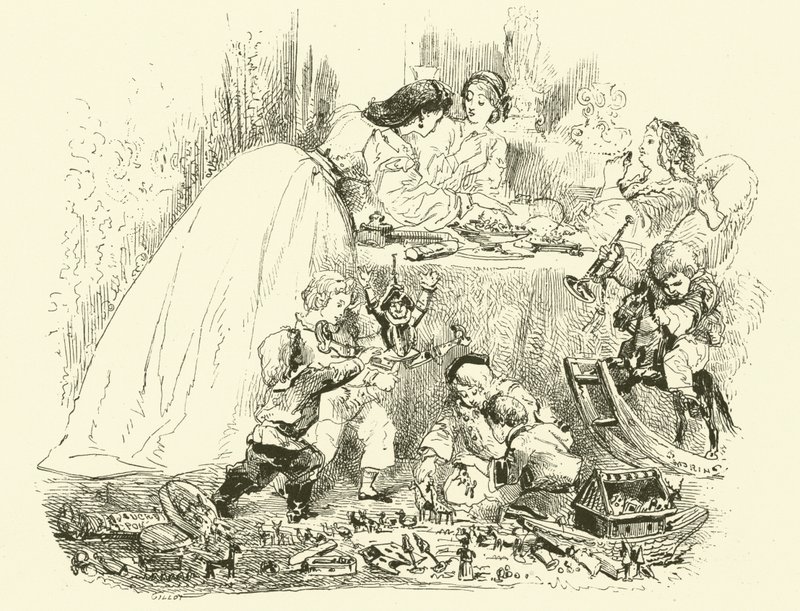 Scene di Vita Parigina: Capodanno dei Bambini da Edmond (after) Morin