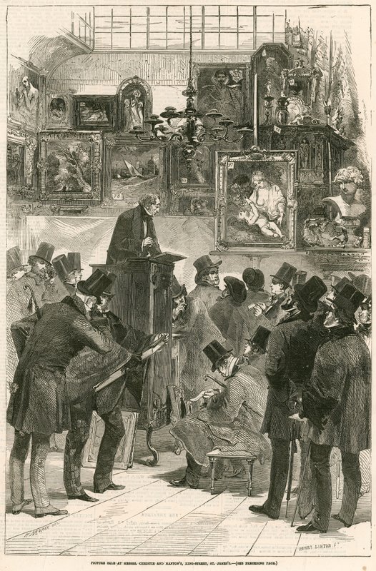 Vendita di quadri da Messrs. Christie e Manton, King Street, St James