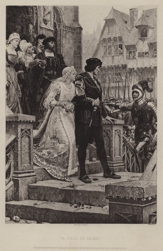 Una Chiamata alle Armi da Edmund Blair Leighton