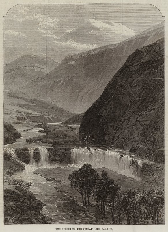 La sorgente del Giordano da Edmund Morison Wimperis