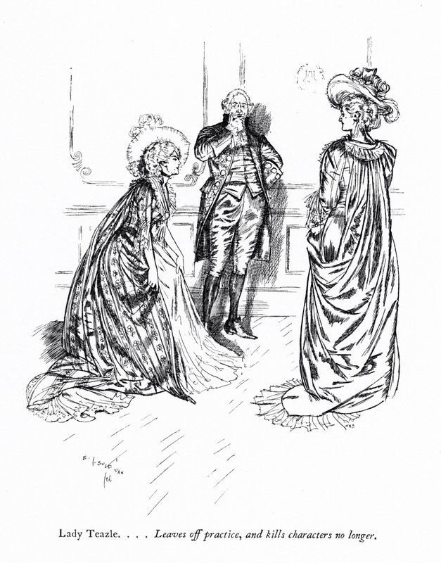 Illustrazione per La scuola della maldicenza di Sheridan (incisione) da Edmund Joseph (after) Sullivan