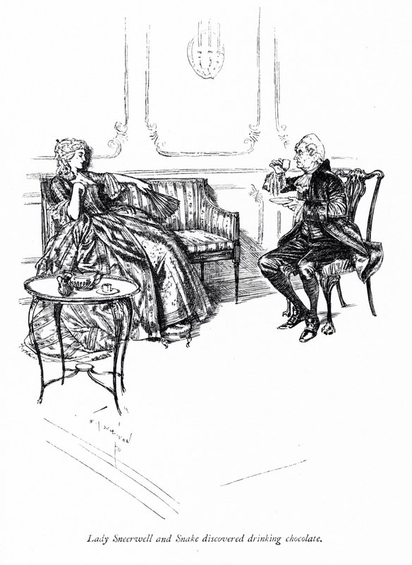 Illustrazione per La scuola della maldicenza di Sheridan (incisione) da Edmund Joseph (after) Sullivan