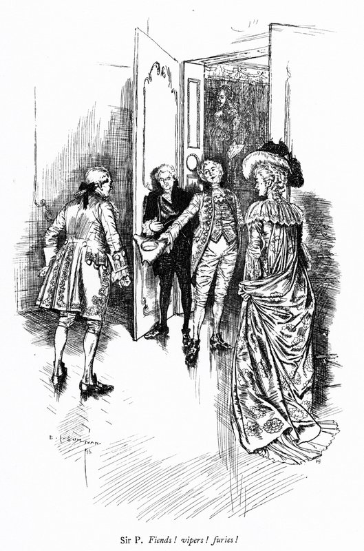 Illustrazione per La scuola della maldicenza di Sheridan (incisione) da Edmund Joseph (after) Sullivan