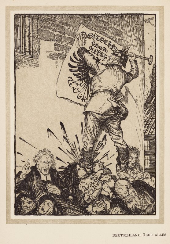 La Ghirlanda del Kaiser: Deutschland Uber Alles da Edmund Joseph (after) Sullivan