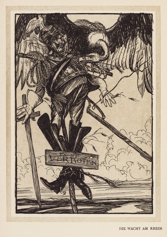 La ghirlanda del Kaiser: Die Wacht Am Rhein da Edmund Joseph (after) Sullivan