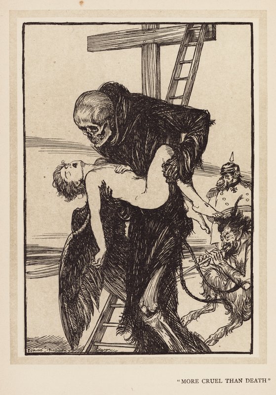 La ghirlanda del Kaiser: "Più crudele della morte" da Edmund Joseph (after) Sullivan