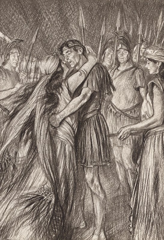 Antonio e Cleopatra, Atto IV, Scena 4 da Edmund Joseph (after) Sullivan