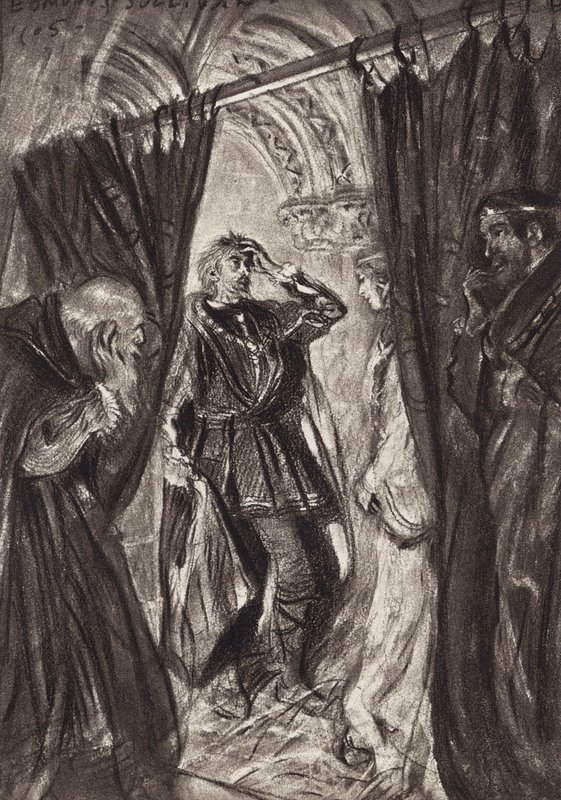 William Shakespeare: La tragedia di Amleto, Principe di Danimarca, Atto III, Scena 1 da Edmund Joseph (after) Sullivan