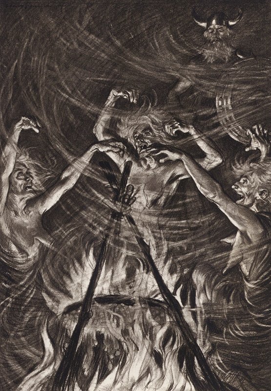 William Shakespeare: La tragedia di Macbeth, Atto IV, Scena 1 da Edmund Joseph (after) Sullivan
