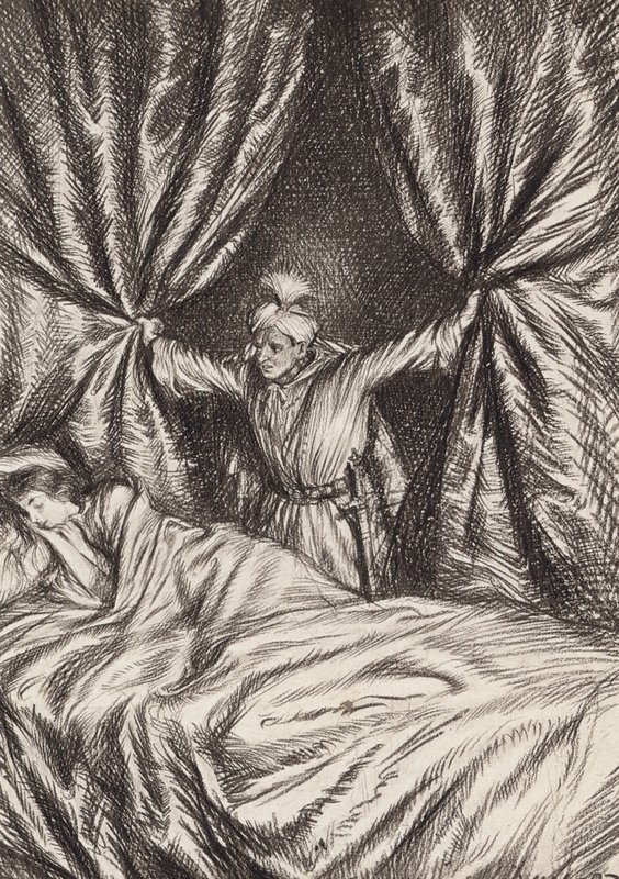 William Shakespeare: La tragedia di Otello, il Moro di Venezia, Atto V, Scena 2 (litografia) da Edmund Joseph (after) Sullivan