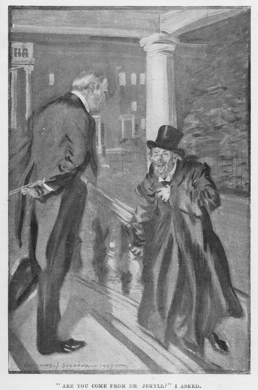 Illustrazione per Dr Jekyll e Mr Hyde di R L Stevenson da Edmund Joseph Sullivan