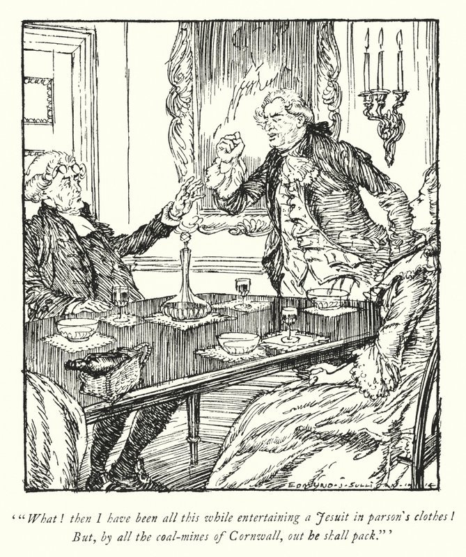 Illustrazione per Il vicario di Wakefield di Oliver Goldsmith da Edmund Joseph Sullivan