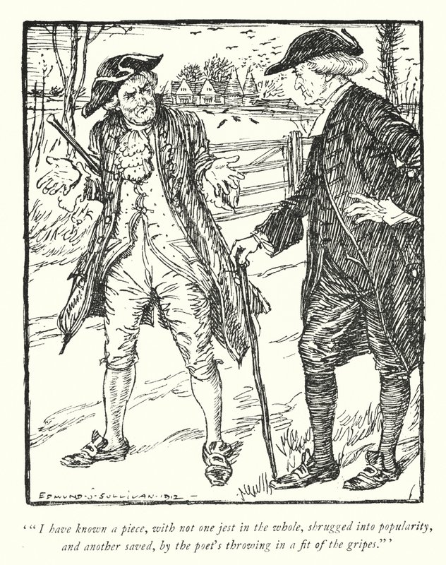 Illustrazione per Il vicario di Wakefield di Oliver Goldsmith da Edmund Joseph Sullivan