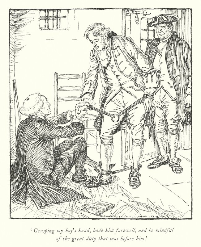 Illustrazione per Il vicario di Wakefield di Oliver Goldsmith da Edmund Joseph Sullivan