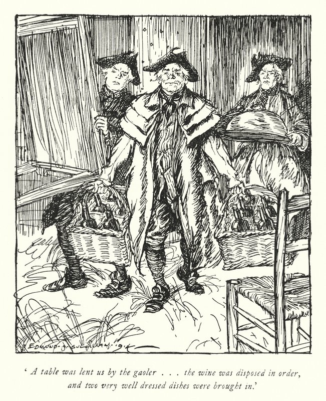 Illustrazione per Il vicario di Wakefield di Oliver Goldsmith da Edmund Joseph Sullivan