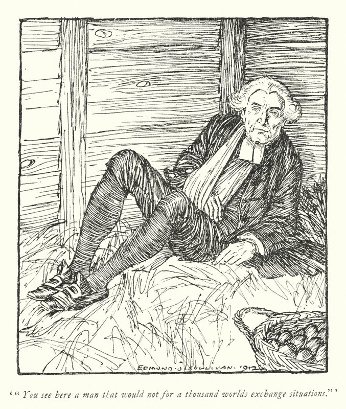 Illustrazione per Il vicario di Wakefield di Oliver Goldsmith da Edmund Joseph Sullivan