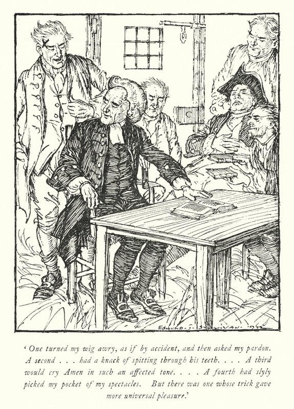 Illustrazione per Il vicario di Wakefield di Oliver Goldsmith da Edmund Joseph Sullivan