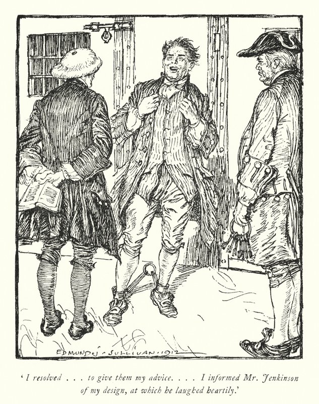 Illustrazione per Il vicario di Wakefield di Oliver Goldsmith da Edmund Joseph Sullivan