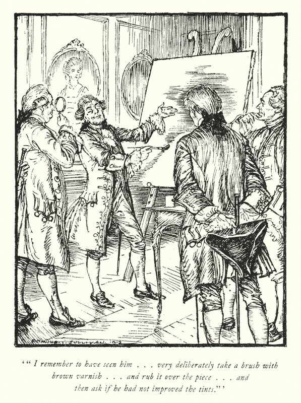 Illustrazione per Il vicario di Wakefield di Oliver Goldsmith da Edmund Joseph Sullivan