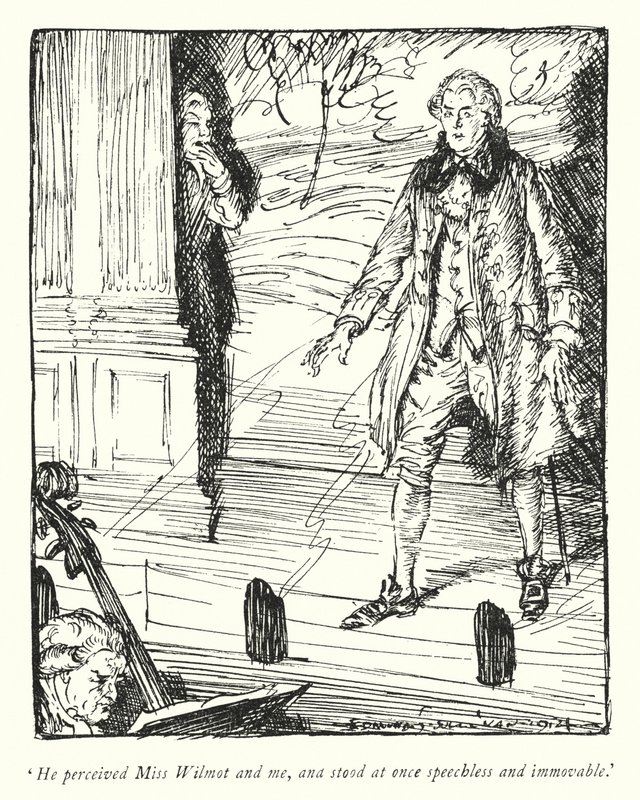 Illustrazione per Il vicario di Wakefield di Oliver Goldsmith da Edmund Joseph Sullivan