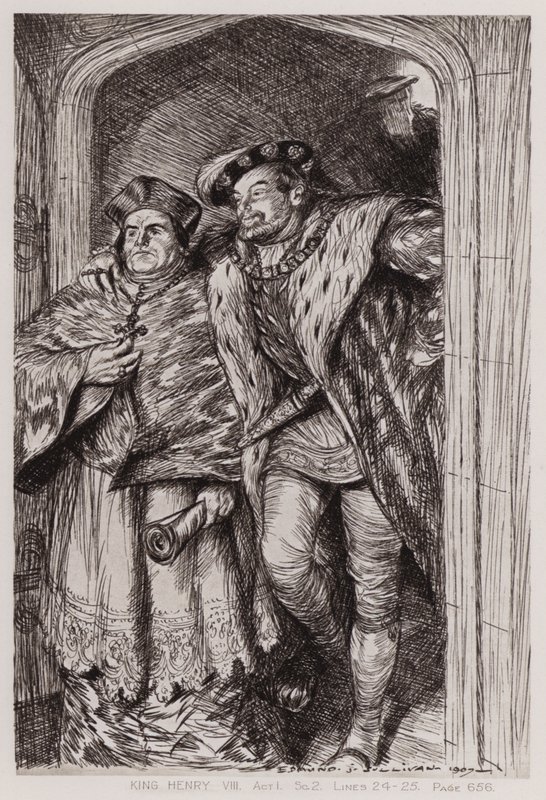 La famosa storia della vita di Re Enrico VIII, Atto I, Scena 2 da Edmund Joseph Sullivan