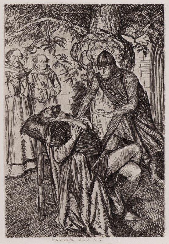 La Vita e la Morte di Re Giovanni, Atto V, Scena 7 da Edmund Joseph Sullivan