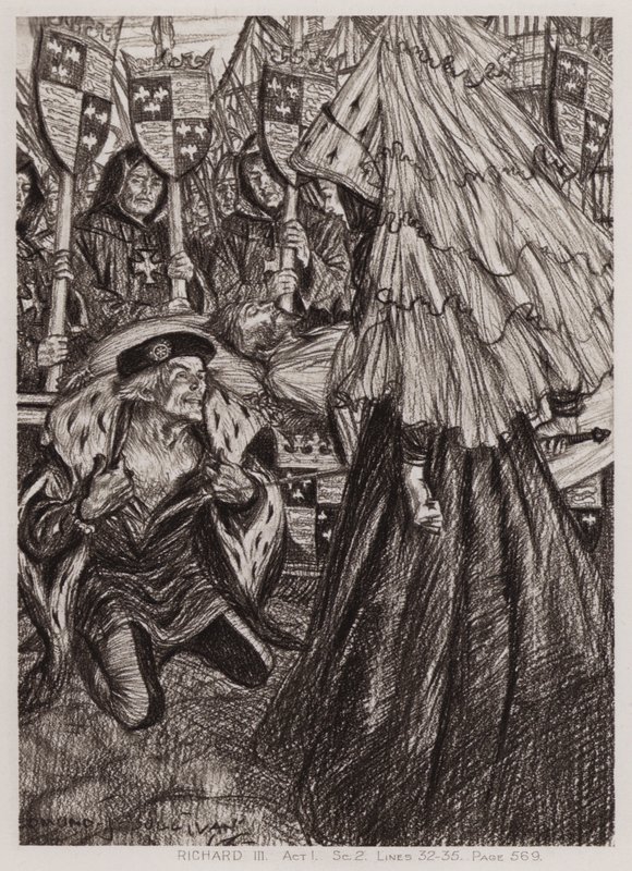 La tragedia di Re Riccardo III, Atto I, Scena 2 da Edmund Joseph Sullivan